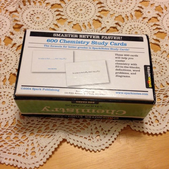 Sparknotes Chemistry Study Card set - Picture 2 of 9